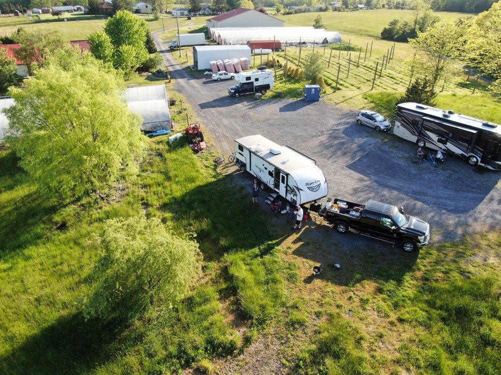 The whole farm from above